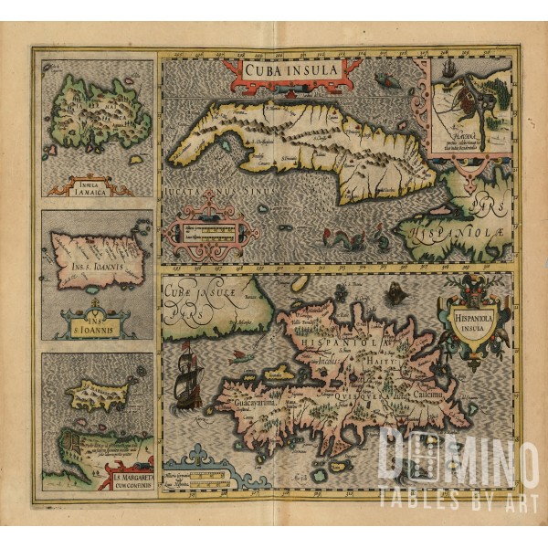 T208 Ancient Cuban Map